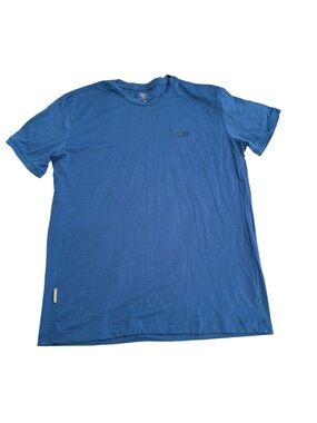 Icebreaker merino 150 large Blue Men's Crew Neck T-Shirt wool gorpcore